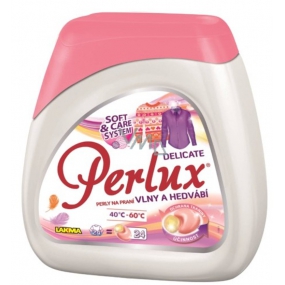 Perlux Delicate prací perly na praní tkanin z vlny, hedvábí a jemných materiálů 24 kusů