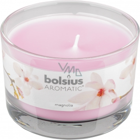 Bolsius Aromatic Magnolia - Magnolie vonná svíčka ve skle 90 x 65 mm 247 g doba hoření cca 30 hodin