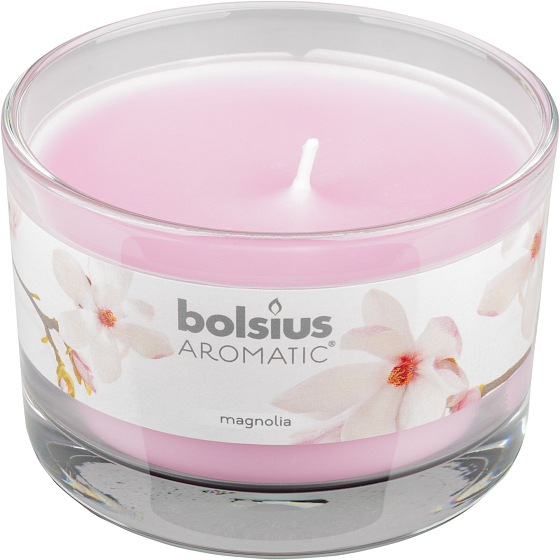 Bolsius Aromatic Magnolia - Magnolie vonná svíčka ve skle 90 x 65 mm 247 g doba hoření cca 30 hodin