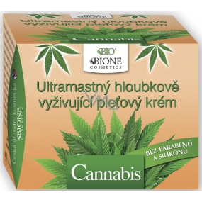 Bione Cosmetics Cannabis ultramastný hloubkově vyživující pleťový krém pro suchou a unavenou pleť 51 ml