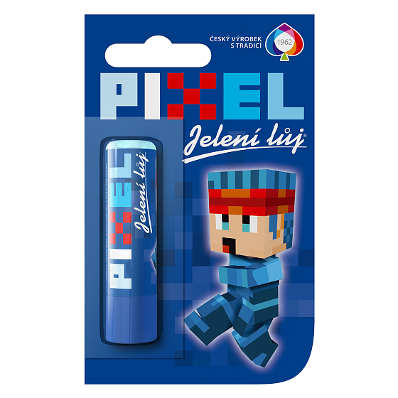 Regina Pixel Jelení lůj pomáda na rty pro kluky s příchutí Bubble Gum 4,5 g