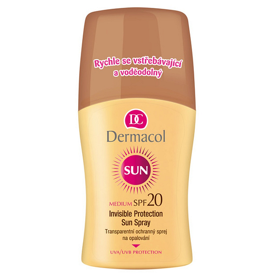 Dermacol Sun Transparentní ochranný sprej na opalování SPF 20 150 ml