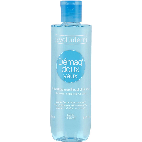 Evoluderm Gentle Remover make-up intenzivně osvěžující odličovač očí 250 ml
