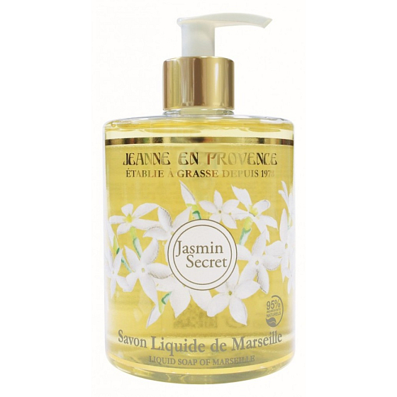 Jeanne en Provence Jasmin Secret - Tajemství Jasmínu tekuté mýdlo dávkovač 500 ml