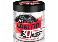 Bielenda Graffiti 3D Extra Strong Černá řepa gel na vlasy 250 g