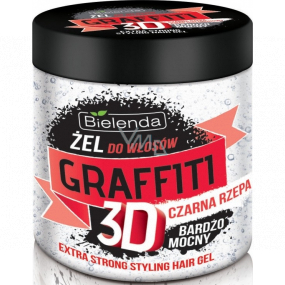 Bielenda Graffiti 3D Extra Strong Černá řepa gel na vlasy 250 g