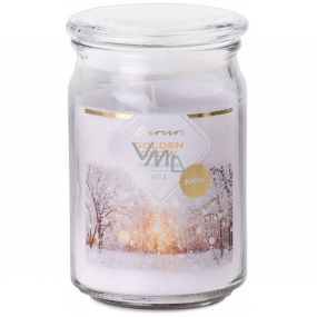 Emocio Golden Glow - Zlatá záře vonná svíčka sklo se skleněným víčkem 453 g 93 x 142 mm