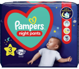 Pampers Night Pants velikost 3, 6 - 11 kg plenkové kalhotky 29 kusů