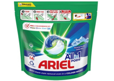 Ariel All in 1 Pods Mountain Spring gelové kapsle na praní bílého a světlého prádla 44 kusů