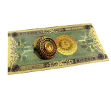 Talisman Zlatá plastická bankovka 100 Bitcoin