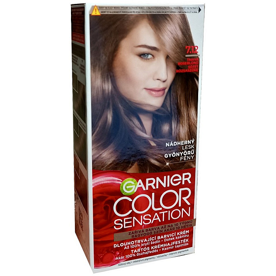 Garnier Color Sensation barva na vlasy 7.12 Tmavá roseblond