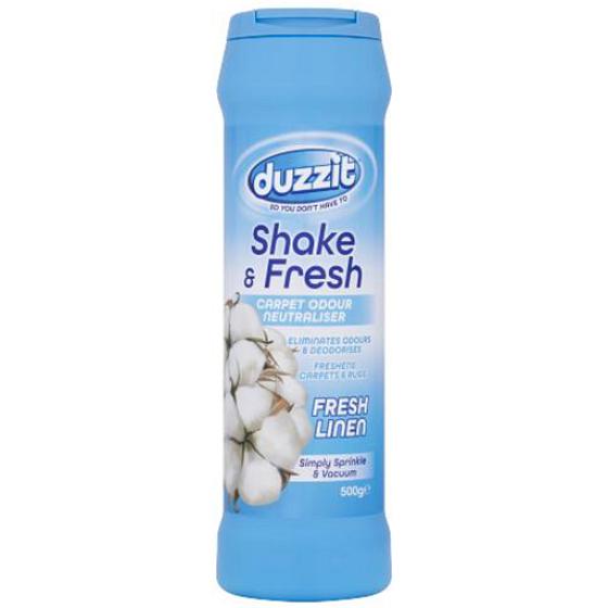 Duzzit Shake & Fresh Fresh Linen - Vůně čistého prádla vůne do koberců 500 g