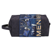 Nivea Men Anti-age Hyaluron denní pleťový krém 50 ml + Nivea Men Hyaluron balzám po holení 100 ml + Nivea Men Protect & Care sprchový gel 250 ml, kosmetická sada pro muže