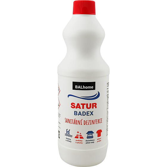 Satur Badex bělící a dezinfekční přípravek 1 l