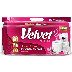 Velvet 3vrstvý toaletní papír 8 rolí