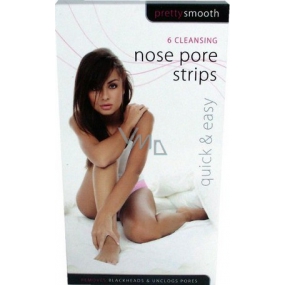 Pretty Smooth Nose Pore Strips náplasti na čištění pórů 6 kusů