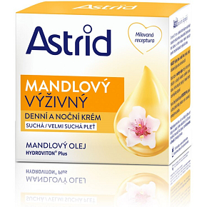 Astrid Almond Care mandlový výživný denní a noční krém, 50 ml