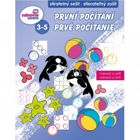 Ditipo Stíratelný sešit První počítání pro děti 3-5 let 16 stran 215 x 275 mm