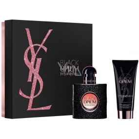 Yves Saint Laurent Opium Black parfémovaná voda pro ženy 30 ml + tělové mléko 50 ml, dárková sada