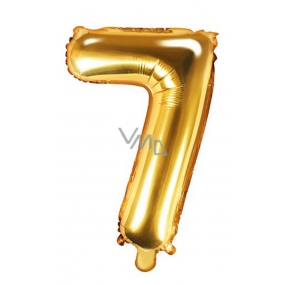 Balónek nafukovací číslo 7, 35 cm fóliový