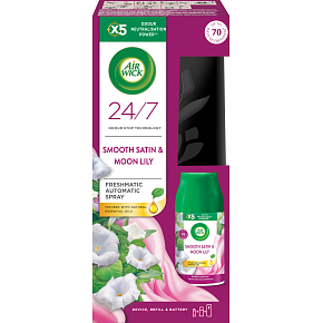 Air Wick FreshMatic Smooth Satin & Moon Lily osvěžovač strojek a náplň 250 ml Air Wick FreshMatic Smooth Satin & Moon Lily osvěžovač strojek a náplň 250 ml