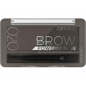 Catrice Brow Powder Set Waterproof set na obočí voděodolný 020 Ash Brown 4 g