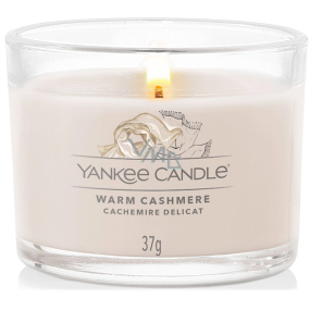 Yankee Candle Warm Cashmere - Hřejivý kašmír vonná svíčka votivní sklo 37 g