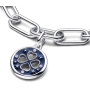 Charm Sterlingové stříbro 925 Srdce v čtyřlístku, štěstí - Mini medailon, přívěsek na náramek symbol