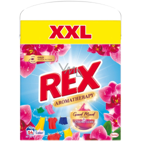Rex Aromatherapy Orchid Color prací prášek na barevné oblečení box 54 dávek 2,97 kg
