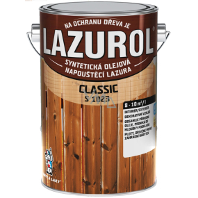 Lazurol Classic S1023 syntetická olejová lazura na dřevo 0023 Teak 4 l
