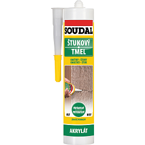 Soudal štukový tmel, přetíratelný, bílý, 280 ml Soudal štukový tmel, přetíratelný, bílý, 280 ml