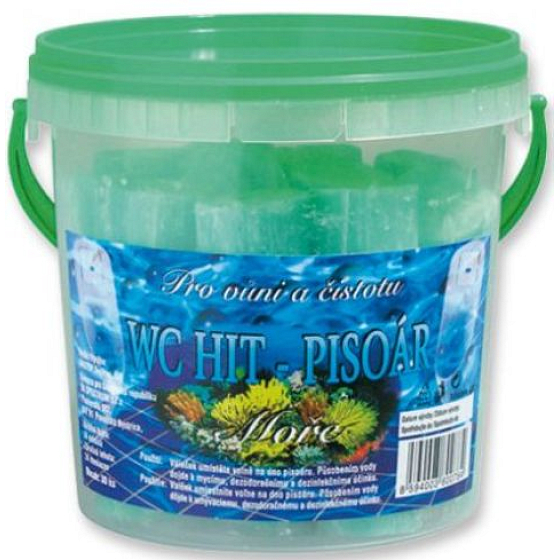 Wc Hit Moře do pisoárů s vůní 30 kusů 600 g