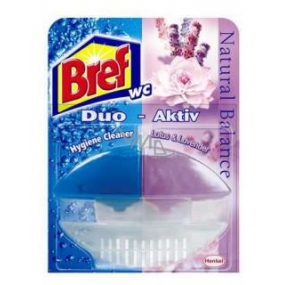 Bref Duo Aktiv Extra Clean & Fresh Levandule WC gel komplet závěs 60 ml