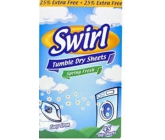 Swirl Spring Fresh vůně do sušičky s antistatickým účinkem ubrousky 45 kusů