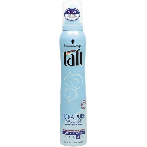 Taft Ultra Pure ultra silná fixace pěnové tužidlo na vlasy 200 ml