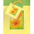 Nekupto Dárková papírová taška 14 x 11 x 6,5 cm Oranžová gerbera 1 kus 327 01