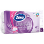 Zewa Deluxe Aqua Tube Lavender Dreams parfémovaný toaletní papír 150 útržků 3 vrstvý 8 kusů, rolička, kterou můžete spláchnout