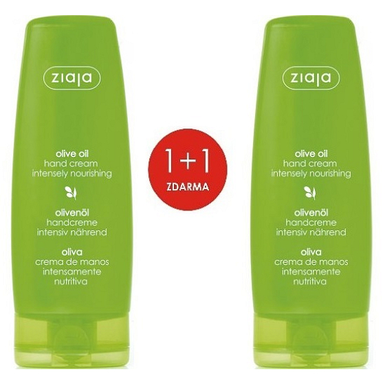 Ziaja Oliva krém na ruce a nehty pro suchou pokožku 80 ml + Oliva krém na ruce a nehty pro suchou pokožku 80 ml, duopack