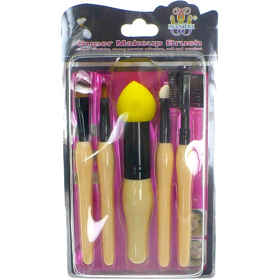 Man Fei Super Makeup Brush Sada kosmetických štětců 47 5 kusů