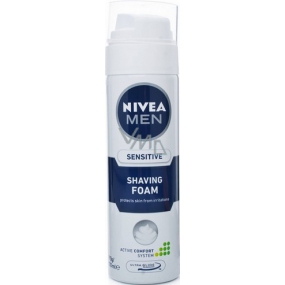 Nivea Men Sensitive pěna na holení suchá - citlivá pleť 200 ml