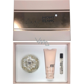 Montblanc Lady Emblem parfémovaná voda pro ženy 75 ml + tělové mléko 100 ml + parfémovaná voda 7,5 ml, dárková sada