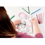 Ditipo Dárková papírová taška k vymalování 22 x 10 x 29 cmbílá stříbrný motiv Kreativ