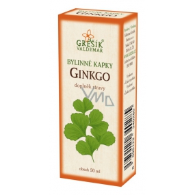 Grešík Ginkgo bylinné kapky na periferní oběhový systém 50 ml