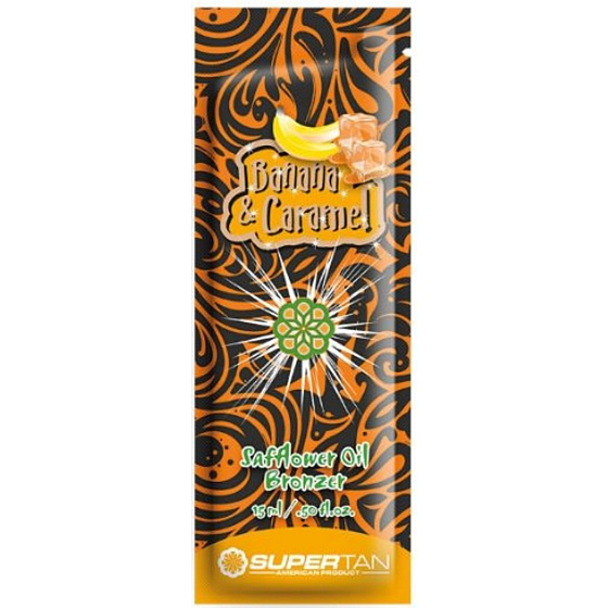 SuperTan Super Sensations Horký karamel a Banán Bronzer na opalování do solária 5ml