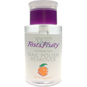 Easy Nails Fast & Fruity odlakovač na nehty s pumpičkou Broskev 180 ml