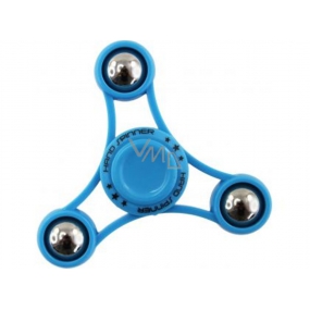 Fidget Spinner Gyro s kuličkami antistresová vychytávka modrý 6,5 x 6,5 cm