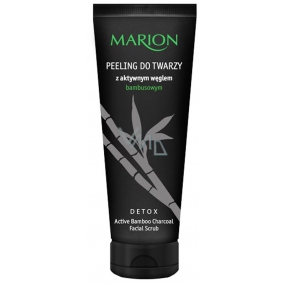 Marion Detox Black Facial Scrub peeling Bamboo pleťová slupující maska 75 ml