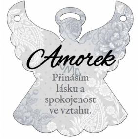 Albi Závěsná plaketka anděl Amorek 9 x 10 cm