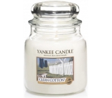 Yankee Candle Clean Cotton - Čistá bavlna vonná svíčka Classic střední sklo 411 g