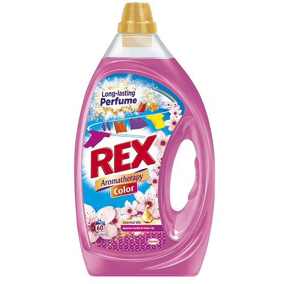 Rex Japanese Garden & Water Lily Aromatherapy Color gel na praní barevného prádla 60 dávek 3 l
